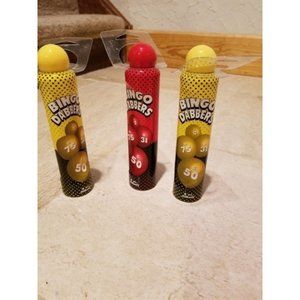 Lot 3 Bingo Cardinal Bingo Daubers Dabbers Red Yellow Large‎ SEALED Dobbers NEW